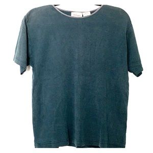 Dark green ribbed t-shirt
